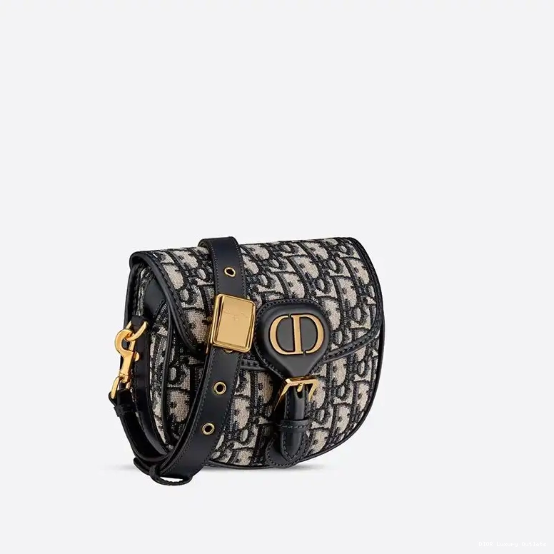 Cheap Small Bag Bobby Blue Canvas Dior Motif Oblique 0601 Luxury